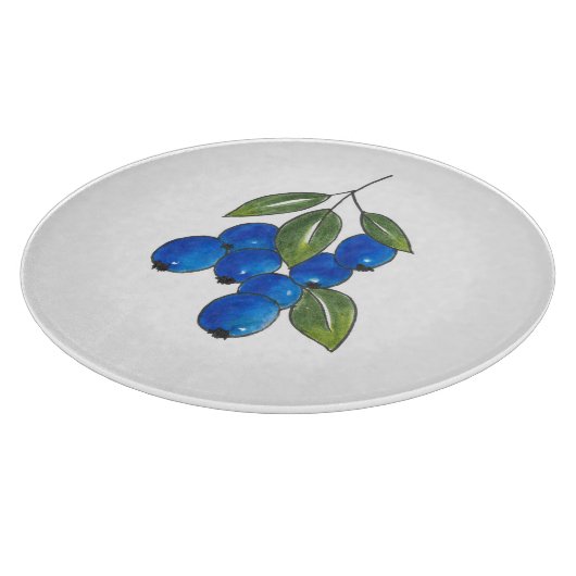 Planche À Découper Bleuets à main (Coin)