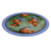 Planche À Découper Bleus et pêches bleu (Coin)