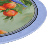 Planche À Découper Bleus et pêches bleu (Coin)