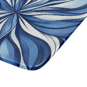 Planche À Découper Bliss Bleus : Flore Psychédélique Organique (Coin)