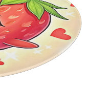 Planche À Découper Bliss de fraises sucrées adorables (Coin)