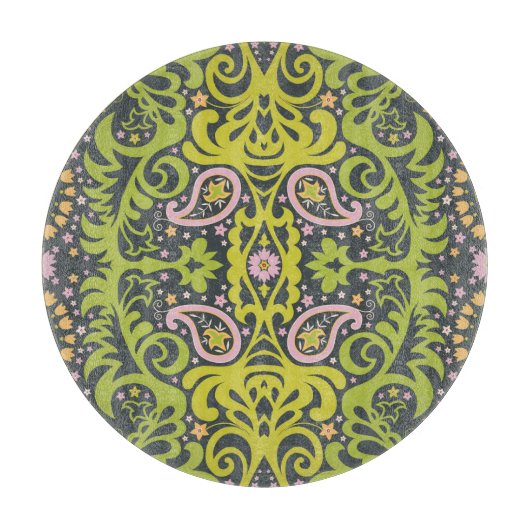 Planche À Découper Bliss orientaux : Paisley Floral Pattern (Devant)
