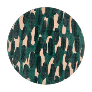 Planche À Découper Blobs d'encre, dessinés à la main, brillants sans 