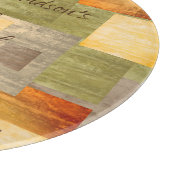 Planche À Découper Bloc de couleur monogramme (Coin)
