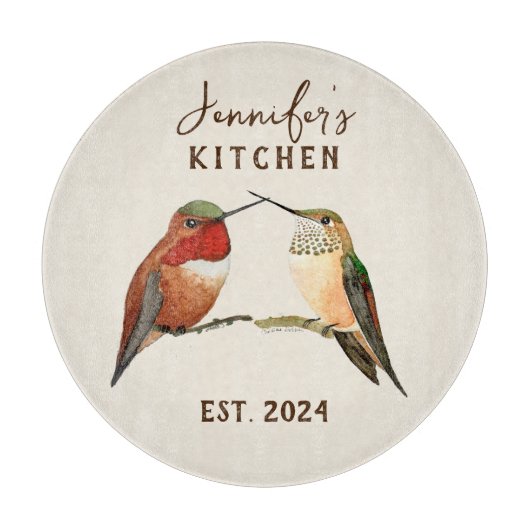 Planche À Découper Bloc-notes personnalisé Allen pour les colibris (Devant)