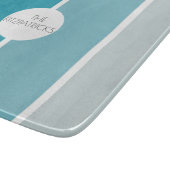 Planche À Découper Blocs couleur bleu océan Hip Charcuterie moderne (Coin)