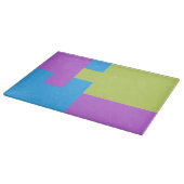 Planche À Découper Blocs couleur gras bleu vert rose 7 (Coin)