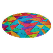 Planche À Découper Blocs de couleurs géométriques vibreux (Coin)