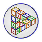 Planche À Découper Blocs de jouets rouge bleu jaune vert (Devant)