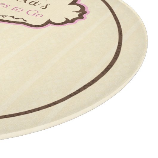 Planche À Découper Blonde Baker Cupcake D12 Round Cutting Board 1 (Coin)