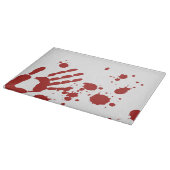Planche À Découper Bloody Hand Print Blood Splatz Halloween Props (Coin)