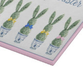 Planche À Découper Blue and White Chinoiserie With Rabbit Topiaries (Coin)