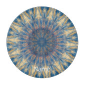 Planche À Découper Blue Chakra Kaleidoscope Thunder_Cove (Devant)