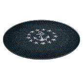 Planche À Découper Blue Chrome Comme Yacht Drapeau Automotive Grille (Coin)