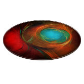 Planche À Découper Blue Eye Moderne Abstrait Art Cool Motif #16 (Coin)