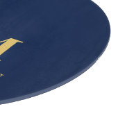 Planche À Découper Blue Gold Colours Professionnel Lettres initiales  (Coin)