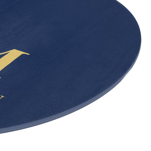 Planche À Découper Blue Gold Colours Professionnel Lettres initiales  (Coin)