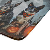 Planche À Découper Blue Heeler Halloween Épouvantable (Coin)