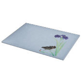 Planche À Découper Blue Irises and Moorhens par Ohara Koson (Coin)