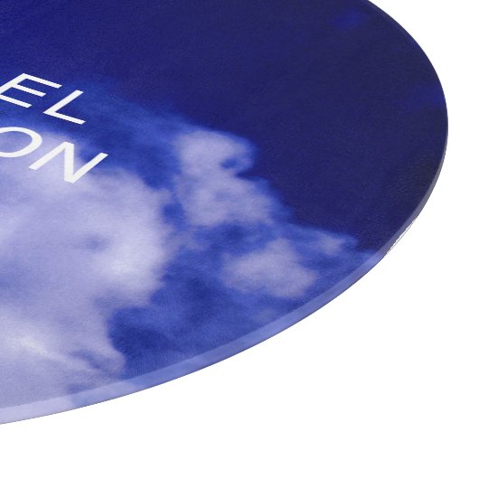 Planche À Découper Blue Sky Unique Chic Moderne Minimal (Coin)