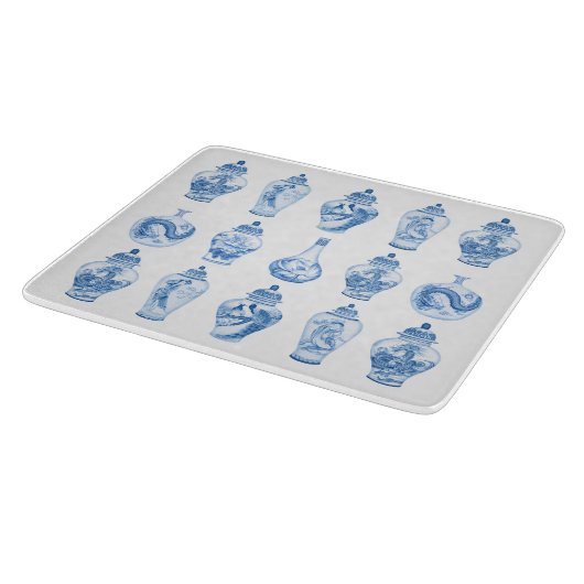 Planche À Découper Blue Willow Chinoiserie Ginger Jars Chine (Coin)