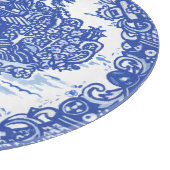 Planche À Découper Blue Willow Rabbit Island White Whimsic Toile Cu (Coin)