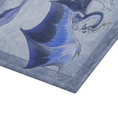 Planche À Découper Blue Winter Dragon Nature Imaginaire Art (Coin)