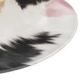 Planche À Découper Blush Rose Blanc Or Noir Vachette Animal (Coin)