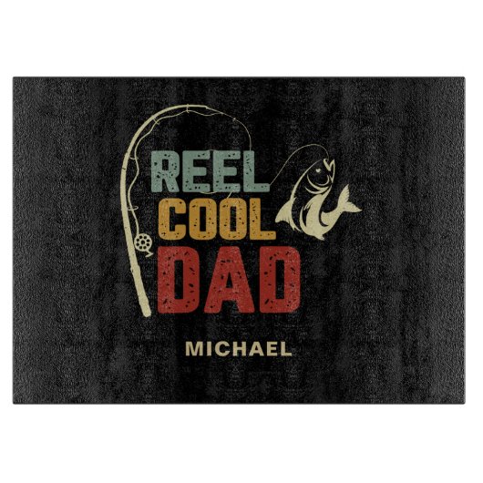 Planche À Découper Bobine Personnalisée Papa Cool (Devant)