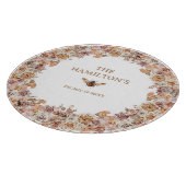 Planche À Découper Boho Bee Aquarelle Floral Custom Etabli (Coin)