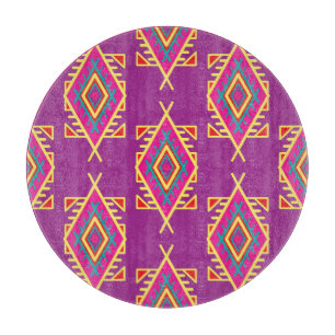 Planche À Découper Boho Chic : Ornement Ethnique Sans Seamless