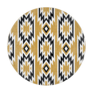 Planche À Découper Boho ethnique : motif géométrique vintage.