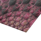 Planche À Découper Boho Funky Eclectique Rose Noir Abstrait Fractal (Coin)