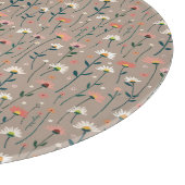 Planche À Découper Boho moderne Chic Fleur sauvage Motif de coupe (Coin)