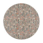 Planche À Découper Boho moderne Chic Fleur sauvage Motif de coupe (Devant)