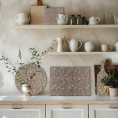 Planche À Découper Boho moderne Chic Fleur sauvage Motif de coupe