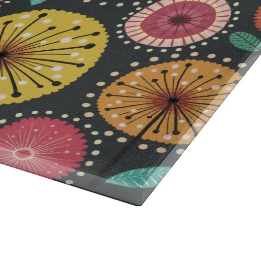Planche À Découper Boho Scandi folk floral (Coin)