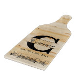 Planche À Découper Bois de bloc de monogramme Faux | Texte DO-IT-YOUR (Coin)