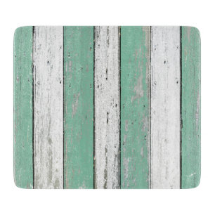 Planche À Découper Bois de flottage vert rustique