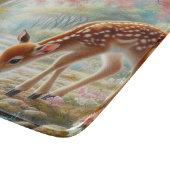 Planche À Découper Bois de printemps avec canard et faon/cerf (Coin)