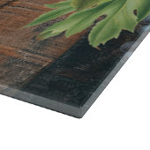 Planche À Découper Bois et raisins rustiques (Coin)