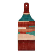 Planche À Découper Bois et turquoise (Devant)