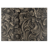 Planche À Découper Bois faux ciselé occidental (Devant)