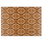 Planche À Découper Bois Motif Art - Grand Style Moderne (Devant)