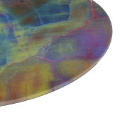 Planche À Découper Bois pétrifié vertical (Coin)