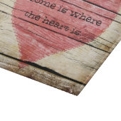 Planche À Découper Bois rustique avec coeur (Coin)