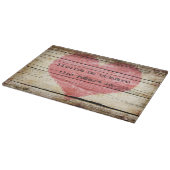 Planche À Découper Bois rustique avec coeur (Coin)