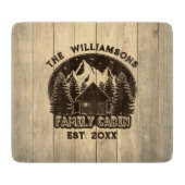 Planche À Découper Bois rustique Famille Cabine Retrouvailles Décor N (Devant)