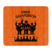 Planche À Découper Boisson de vin Sauvignon Blanc (Devant)