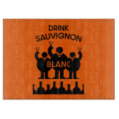 Planche À Découper Boisson de vin Sauvignon Blanc (Devant)